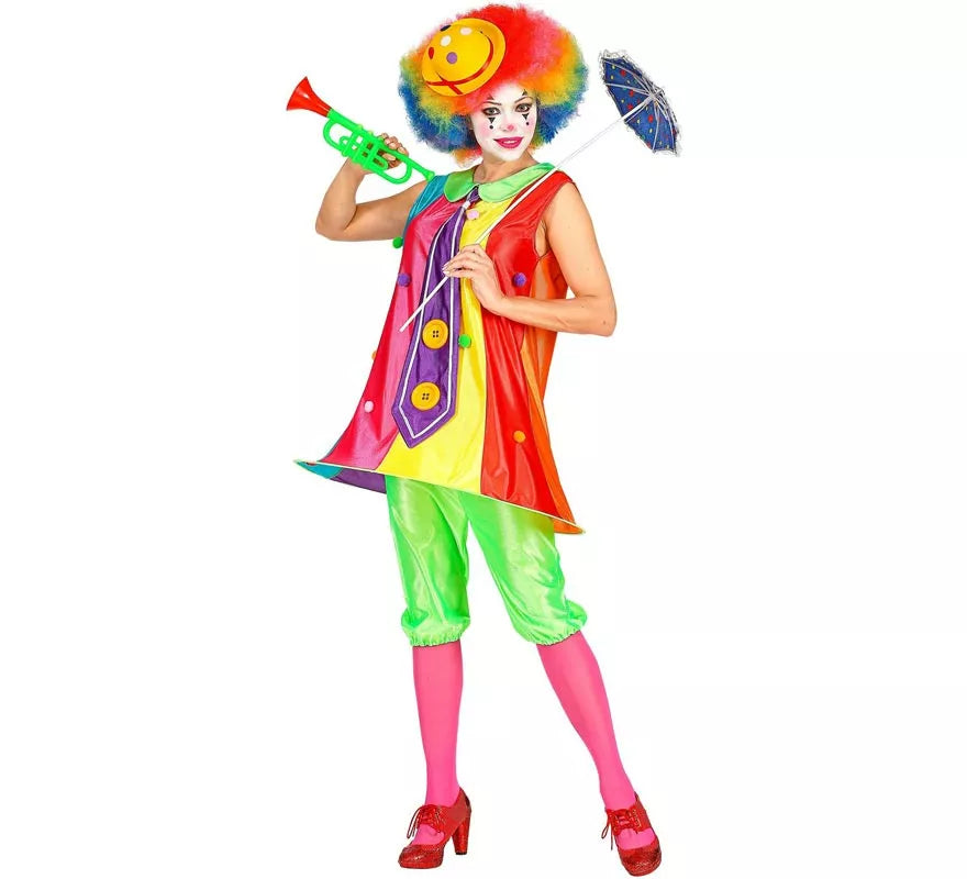 Translation missing: fr.Disfraz de Payasa Colorines para mujer