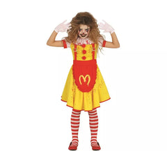 Déguisement de clown tueur de hamburgers pour filles
