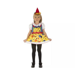 Déguisement de clown à pois pour fille