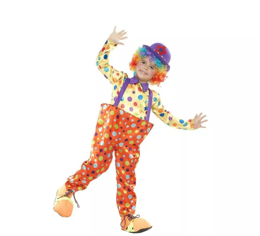 Translation missing: fr.Disfraz de Payaso a lunares para niño