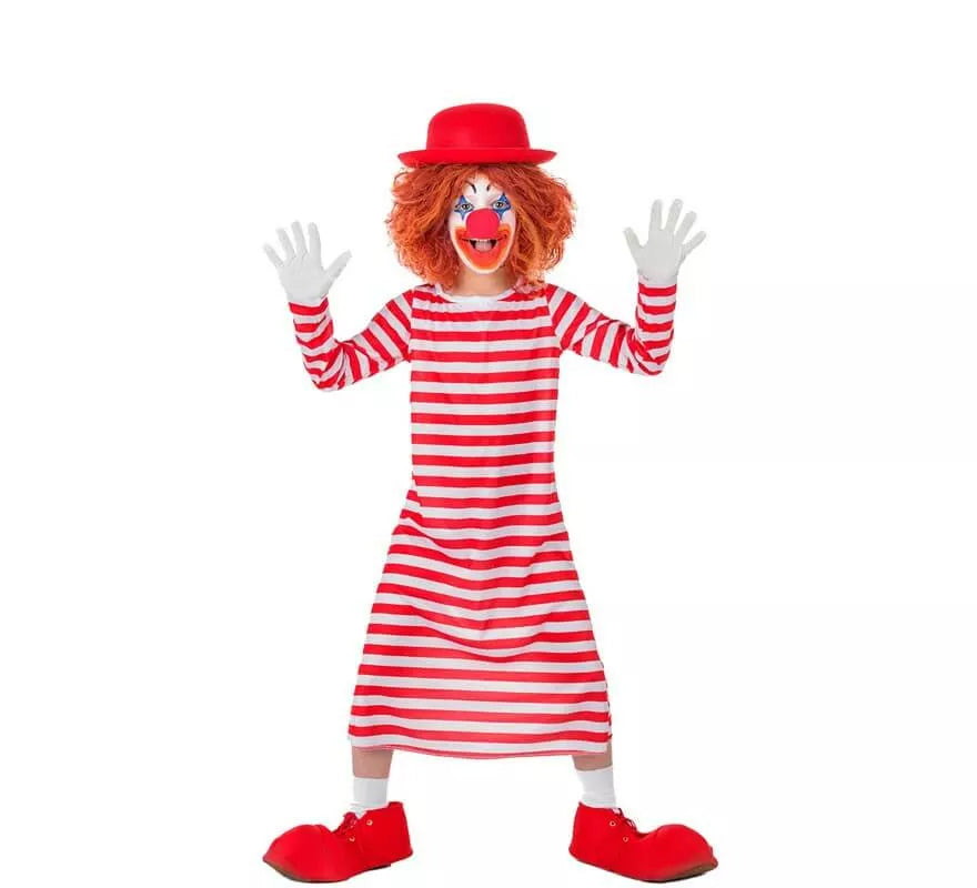 Translation missing: fr.Disfraz de Payaso a Rayas con Bombín para niños