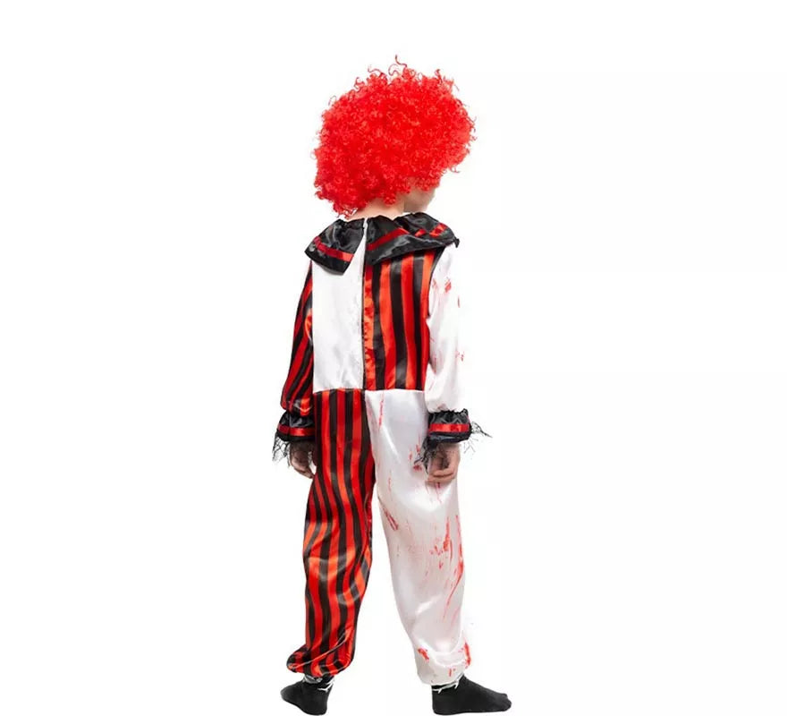Translation missing: fr.Disfraz de Payaso a Rayas con Sangre para niños