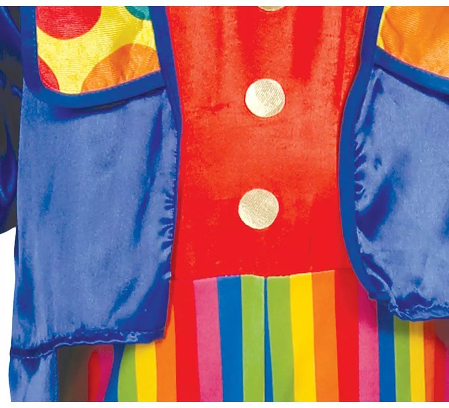 Translation missing: fr.Disfraz de Payaso a rayas multicolores para niño