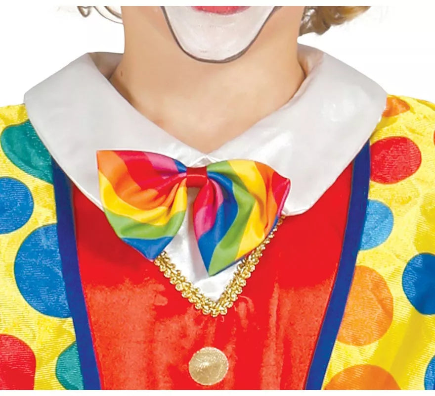 Translation missing: fr.Disfraz de Payaso a rayas multicolores para niño