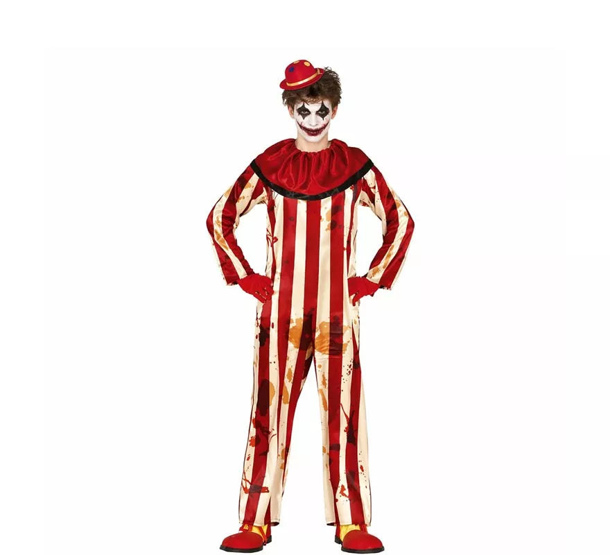 Translation missing: fr.Disfraz de Payaso a Rayas para hombre