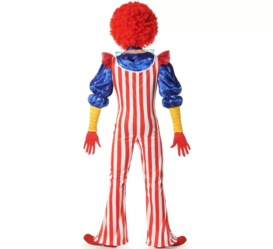Translation missing: fr.Disfraz de Payaso a rayas para hombre
