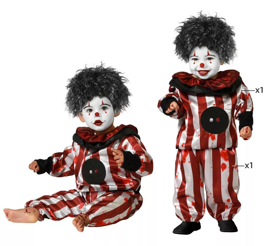 Translation missing: fr.Disfraz de Payaso a rayas para niño y bebé