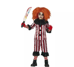 Rayé costume de clown pour les enfants