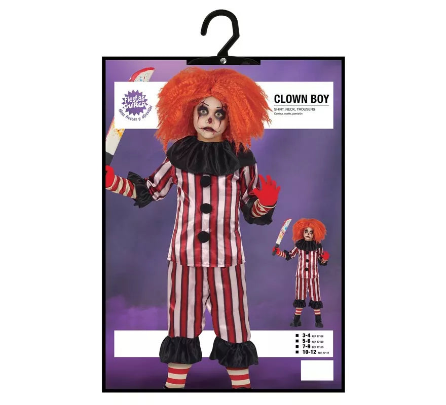 Translation missing: fr.Disfraz de Payaso a Rayas para niños