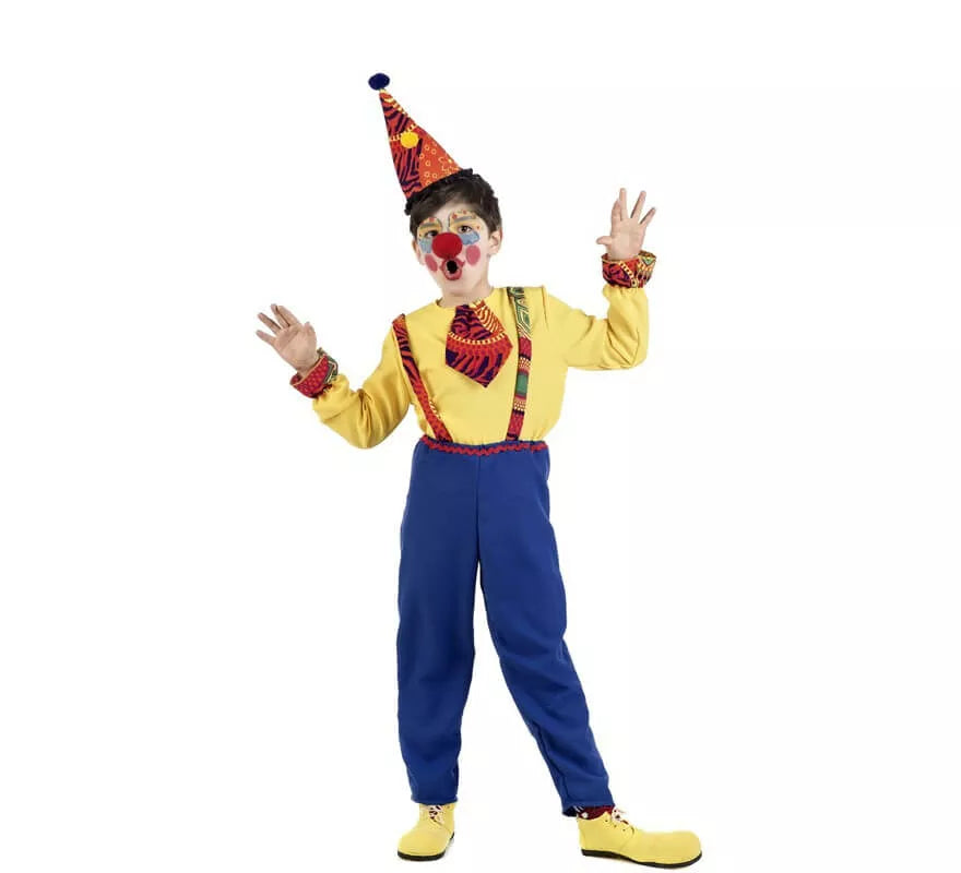 Translation missing: fr.Disfraz de Payaso Amarillo para niño
