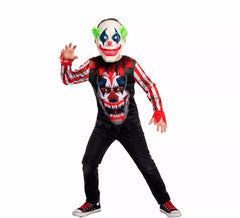 Déguisement de Clown Tueur Souriant avec Masque pour garçon