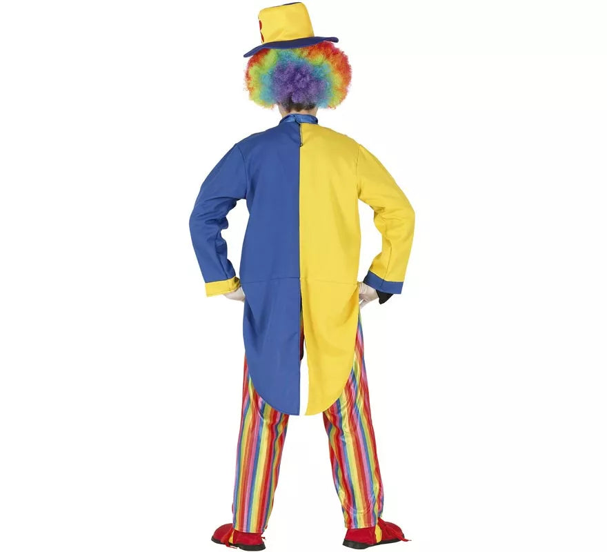 Translation missing: fr.Disfraz de Payaso Azul y Amarillo para hombre