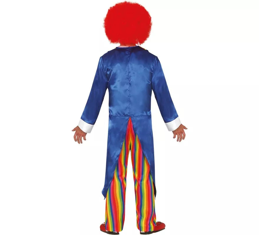 Translation missing: fr.Disfraz de Payaso Chaqué Azul para hombre