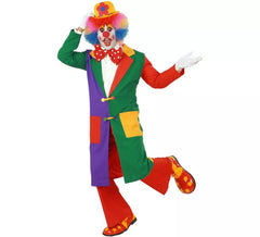 Costume de clown coloré pour homme