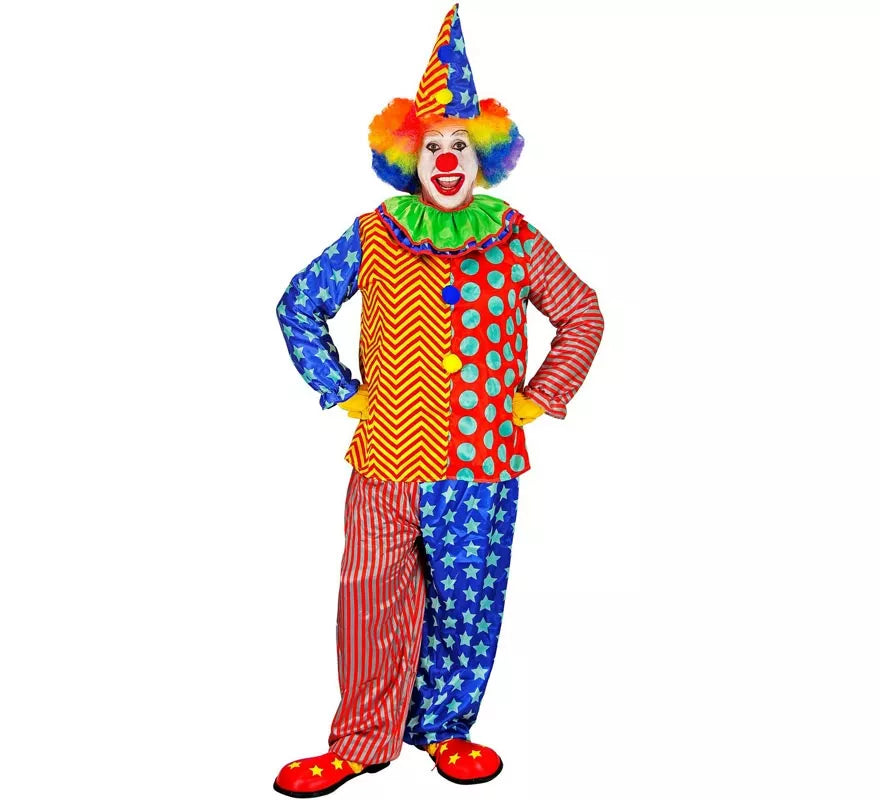 Translation missing: fr.Disfraz de Payaso Colorines para hombre