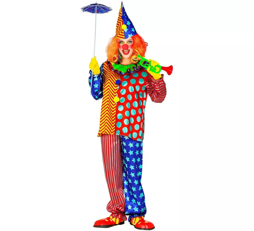 Translation missing: fr.Disfraz de Payaso Colorines para hombre