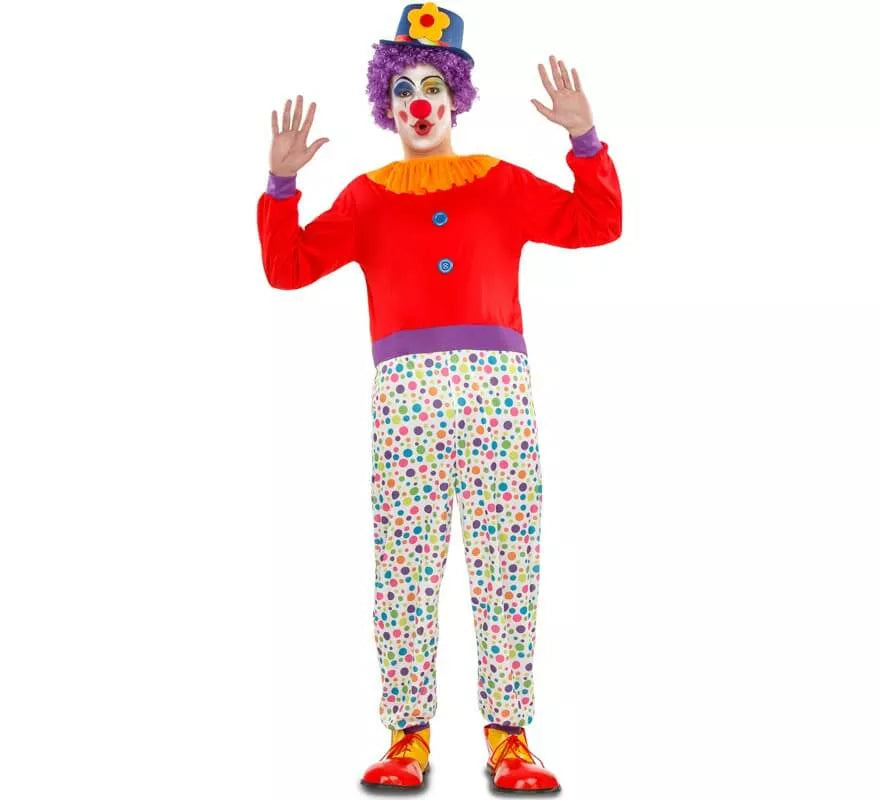 Translation missing: fr.Disfraz de Payaso con Lunares para hombre