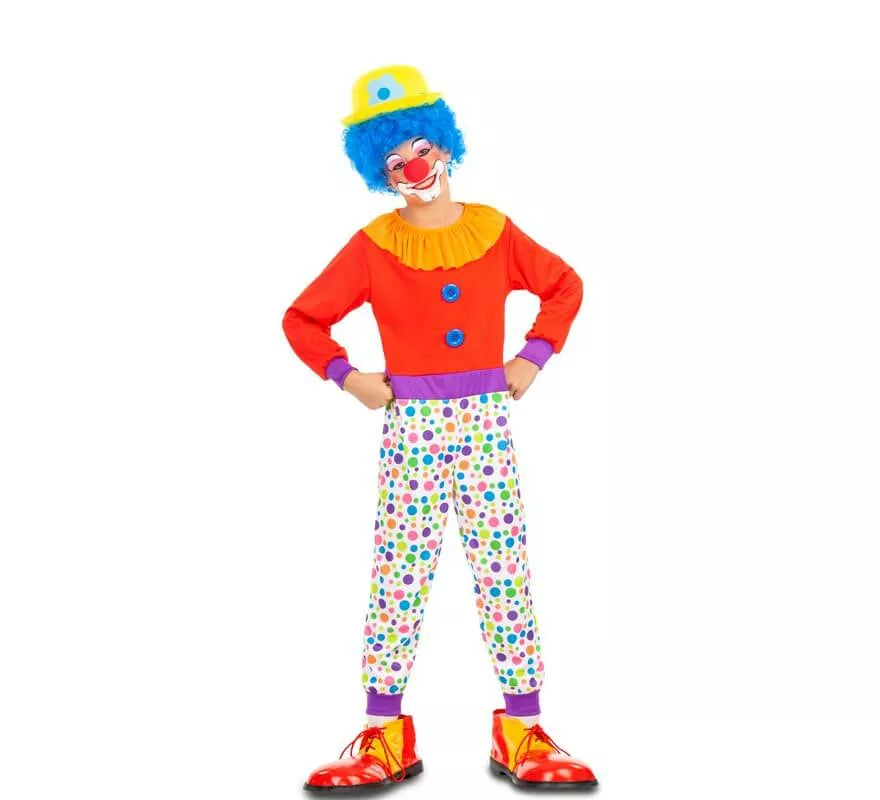 Disfraz de Payaso con Lunares para niño