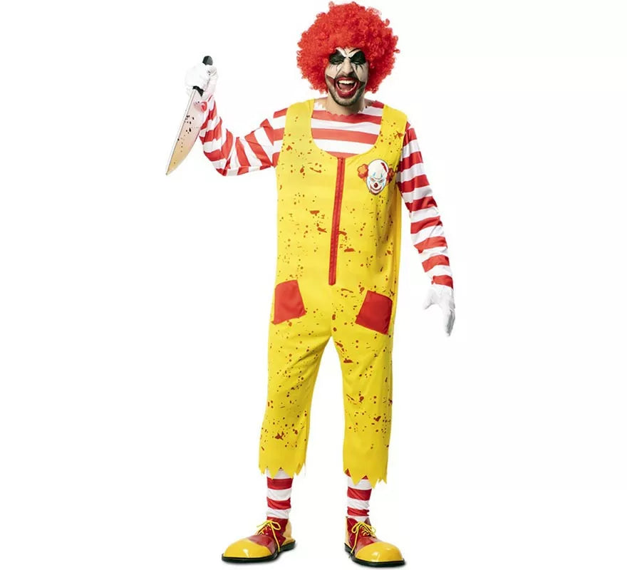 Translation missing: fr.Disfraz de Payaso de Hamburguesa Asesino para hombre