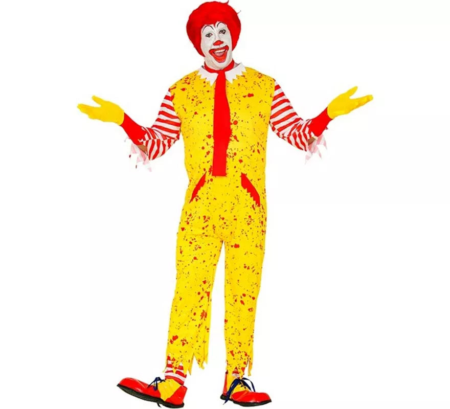 Translation missing: fr.Disfraz de Payaso de Hamburguesa Asesino para hombre