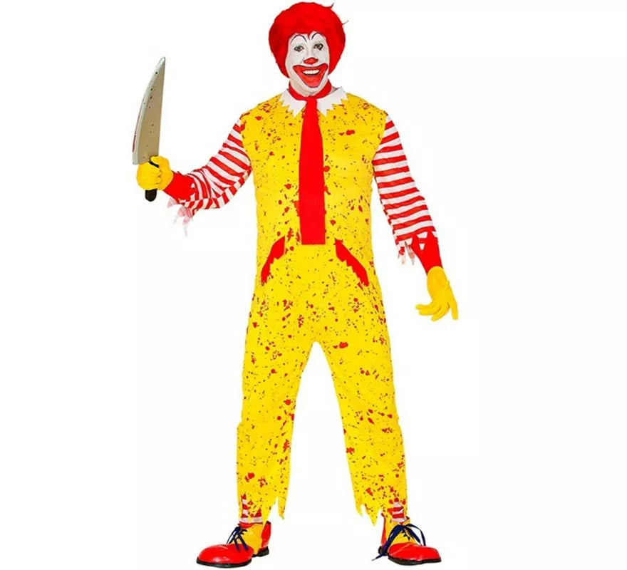 Translation missing: fr.Disfraz de Payaso de Hamburguesa Asesino para hombre