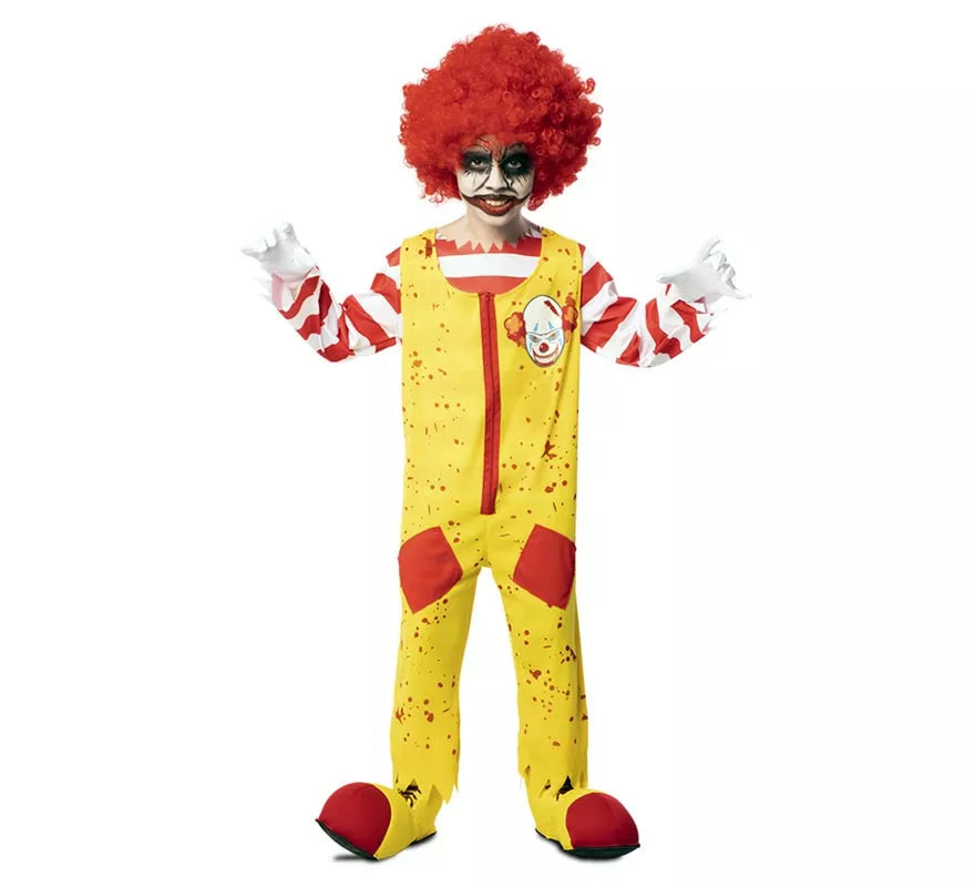 Translation missing: fr.Disfraz de Payaso de Hamburguesa Asesino para niño