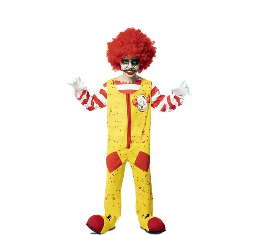 Translation missing: fr.Disfraz de Payaso de Hamburguesa Asesino para niño