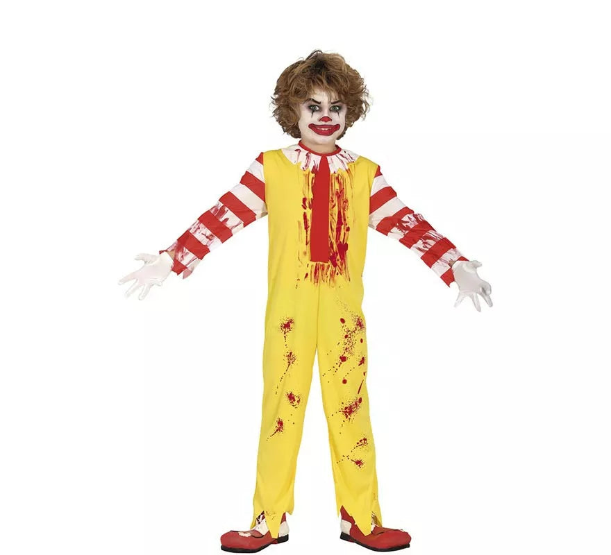 Translation missing: fr.Disfraz de Payaso de Hamburguesa Asesino para niño