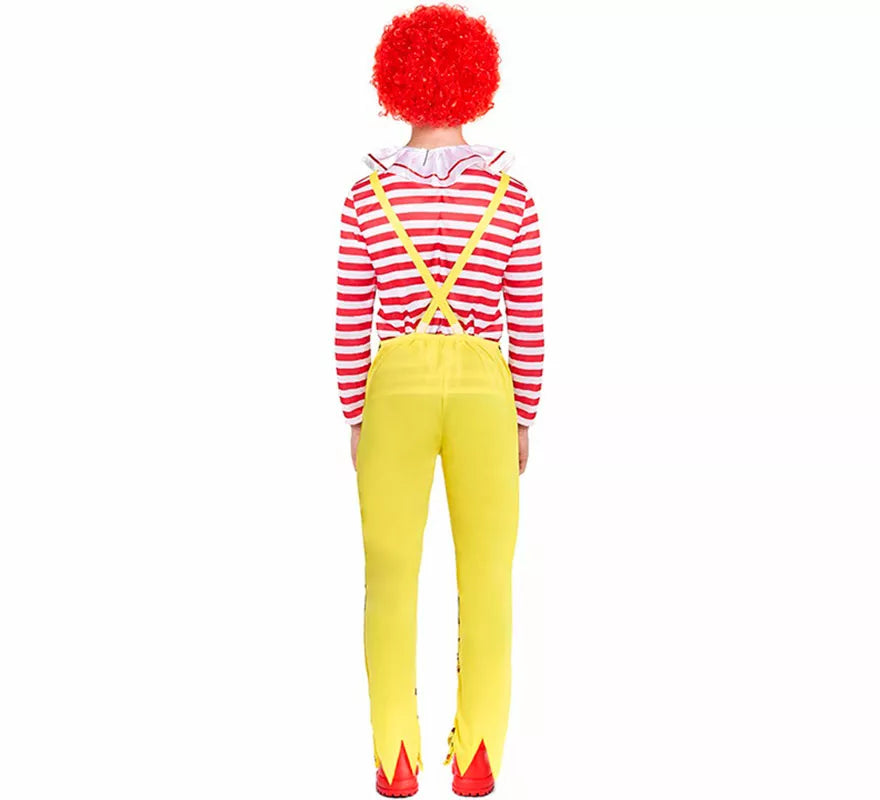 Translation missing: fr.Disfraz de Payaso de Hamburguesa Sádico para hombre