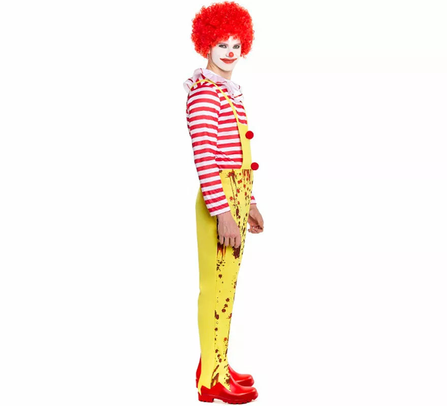 Translation missing: fr.Disfraz de Payaso de Hamburguesa Sádico para hombre