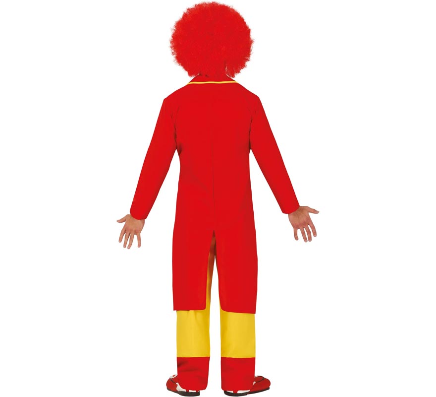 Translation missing: fr.Disfraz de Payaso de Traje Rojo y Amarillo para hombre