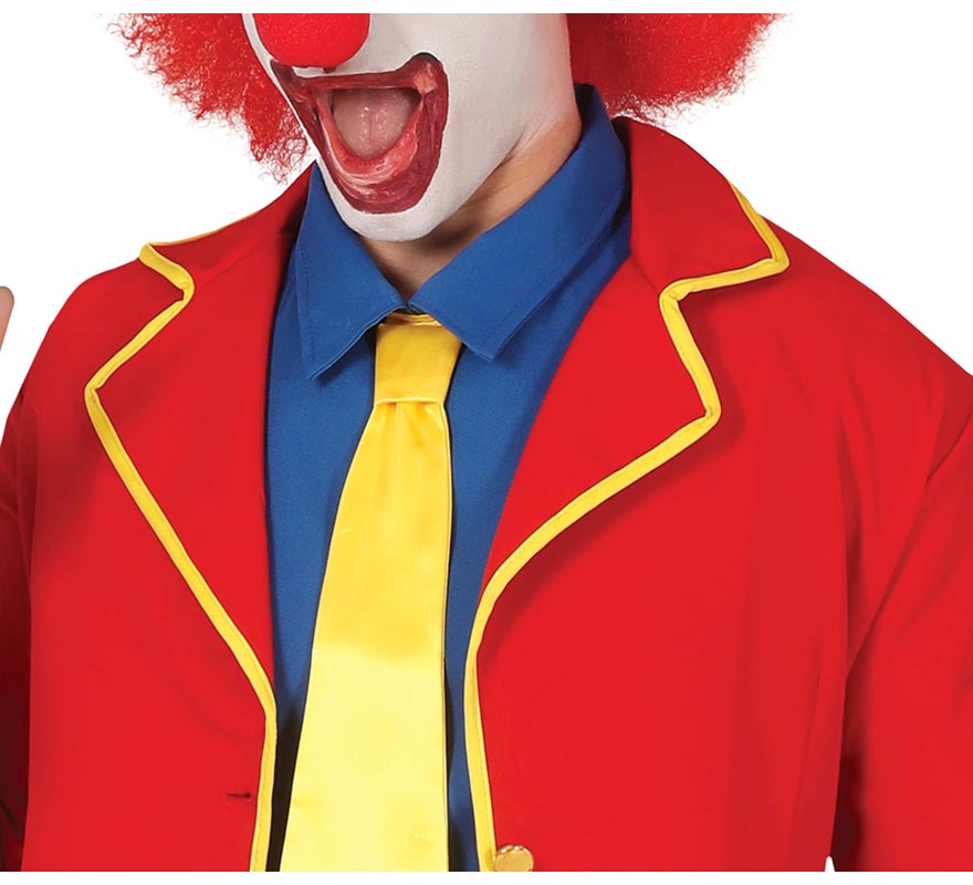 Translation missing: fr.Disfraz de Payaso de Traje Rojo y Amarillo para hombre