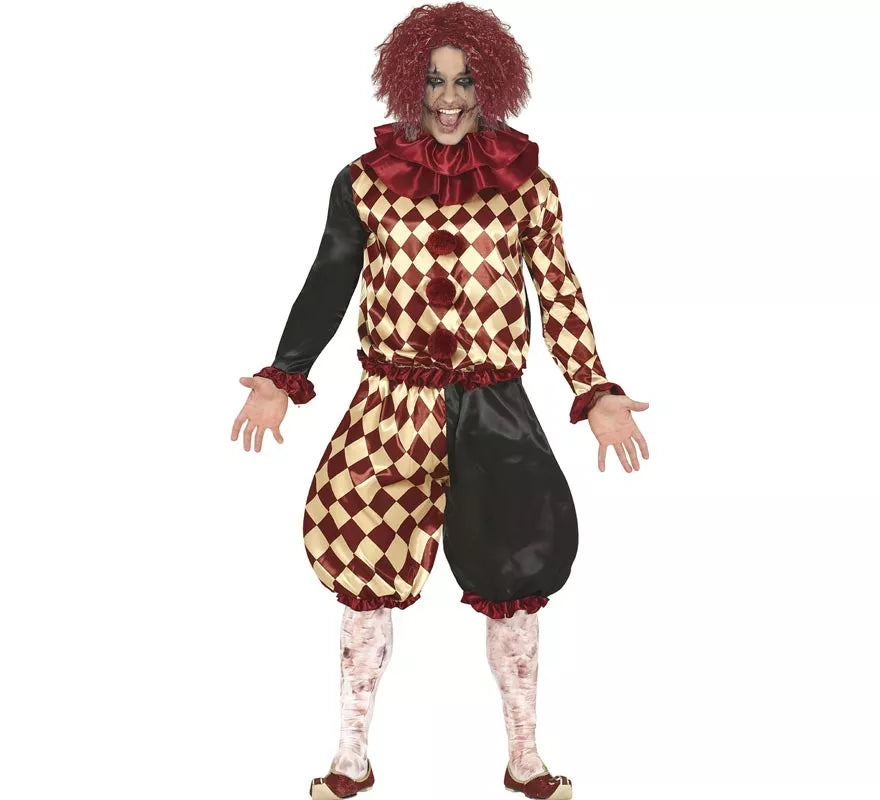 Translation missing: fr.Disfraz de Payaso del Horror a Cuadros para hombre