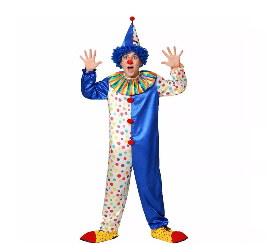 Translation missing: fr.Disfraz de Payaso festivo para adulto