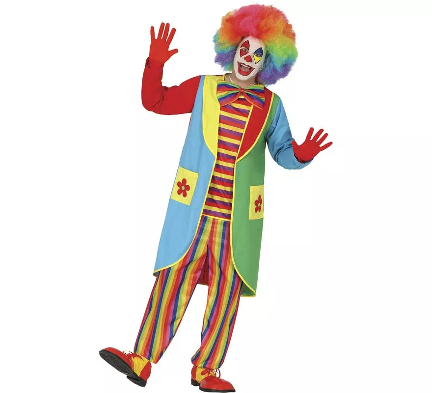 Translation missing: fr.Disfraz de Payaso Flowy para hombre