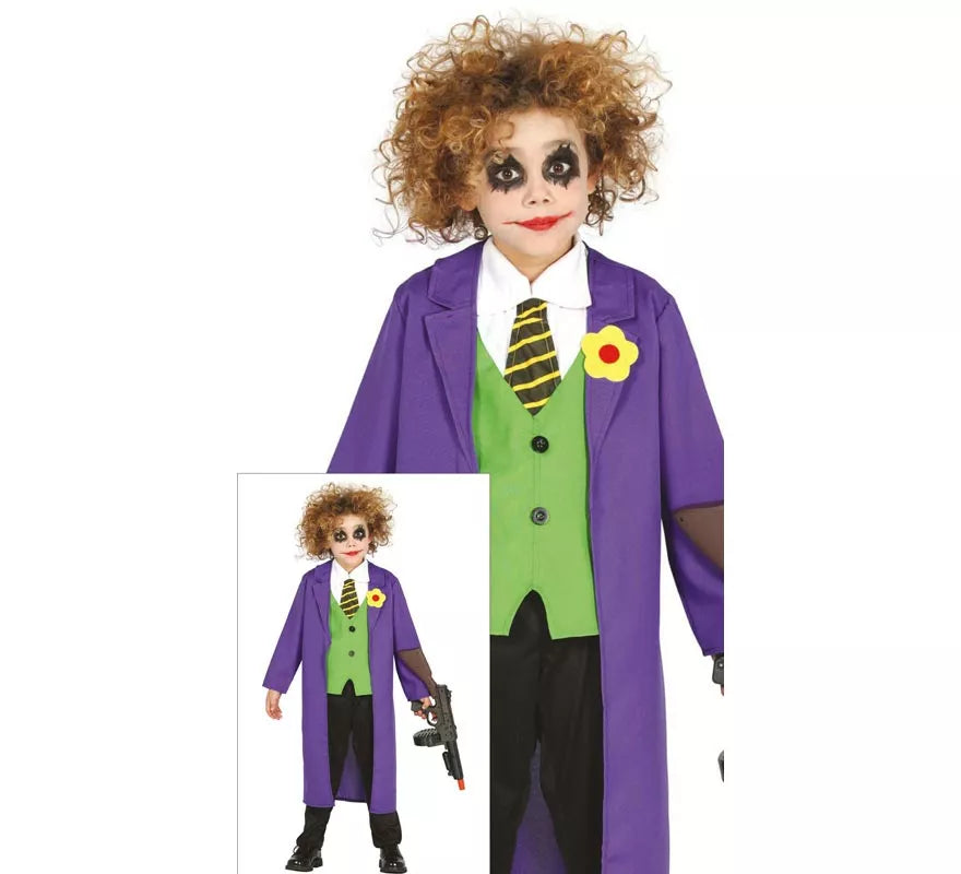 Translation missing: fr.Disfraz de Payaso Joker para niño