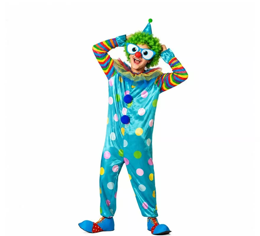 Translation missing: fr.Disfraz de Payaso multicolor para hombre