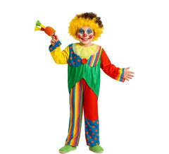 Déguisement de clown multicolore pour enfant