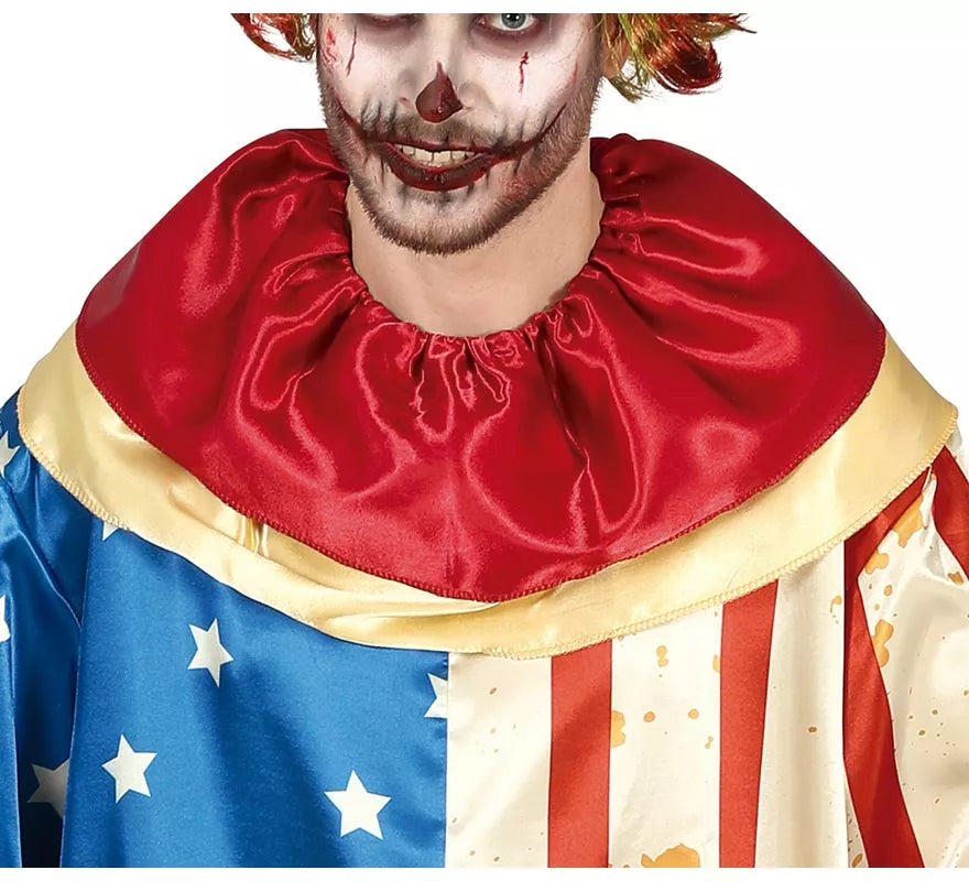 Translation missing: fr.Disfraz de Payaso Patriota Siniestro para hombre