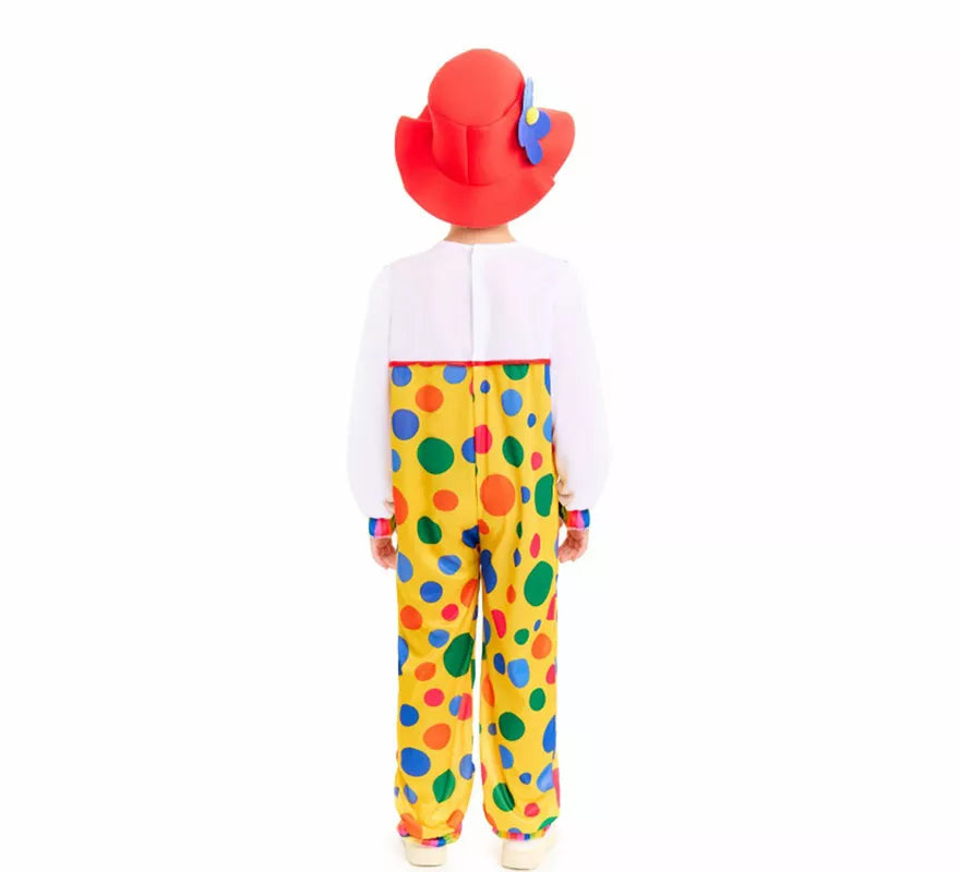 Translation missing: fr.Disfraz de Payaso Peto Topos para niños