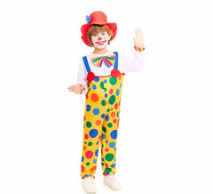 Déguisement clown salopette à pois enfant