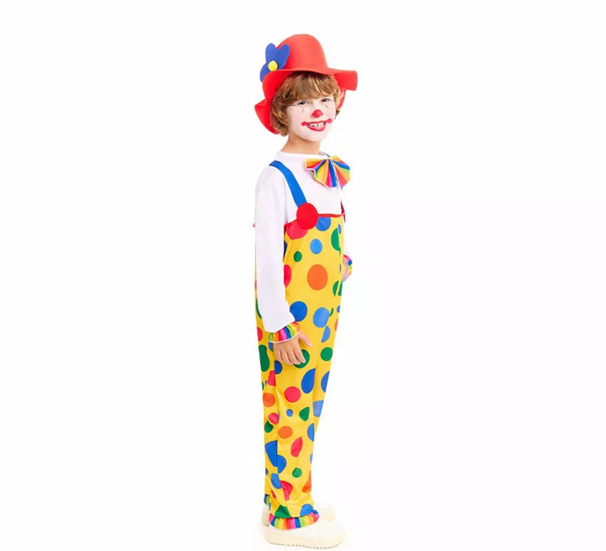 Translation missing: fr.Disfraz de Payaso Peto Topos para niños