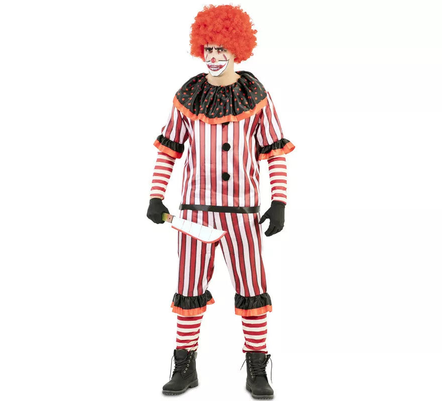 Translation missing: fr.Disfraz de Payaso Sangriento Rojo para hombre