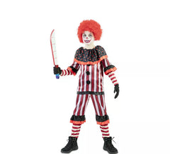 Déguisement clown sanglant rouge garçon