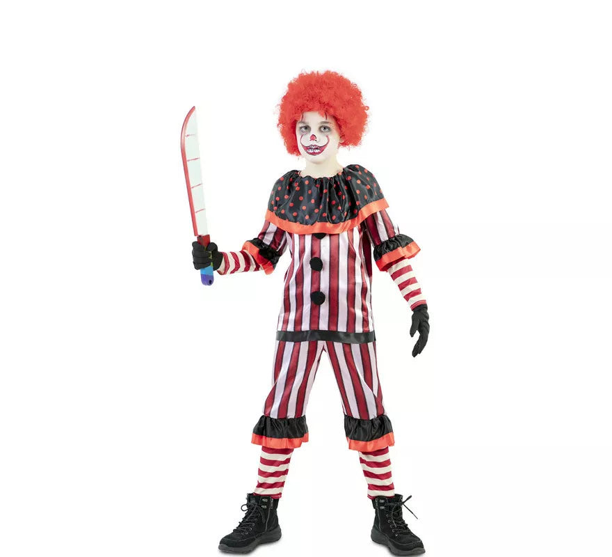 Translation missing: fr.Disfraz de Payaso Sangriento Rojo para niño