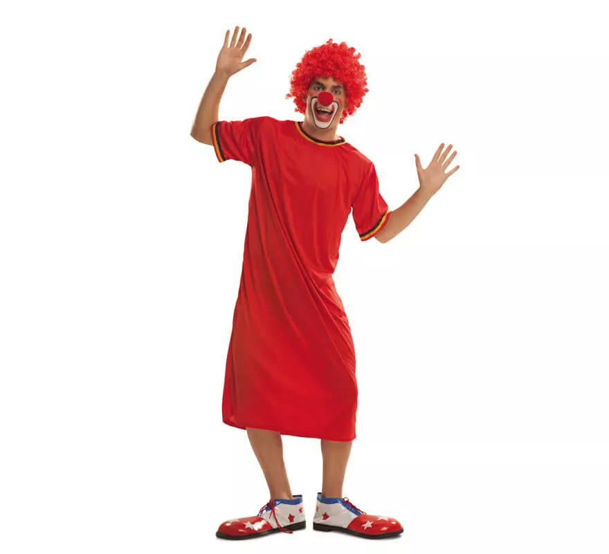 Translation missing: fr.Disfraz de Payaso Televisivo Rojo para hombre