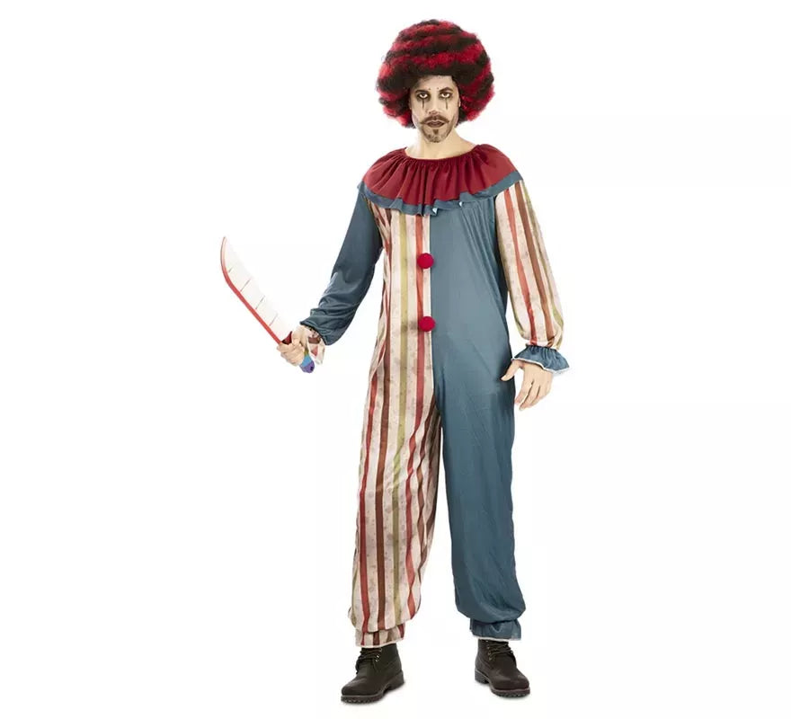 Disfraz de Payaso Macabro Vintage para hombre