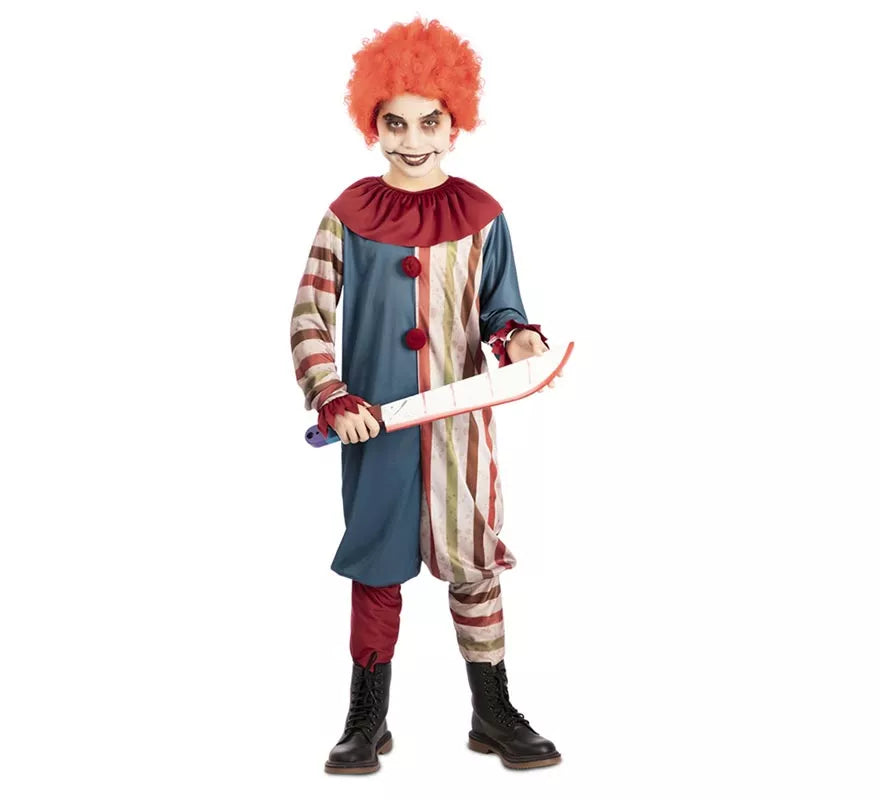 Disfraz de Payaso Macabro Vintage para niño