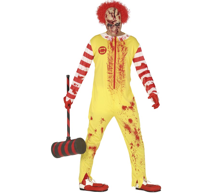 Translation missing: fr.Disfraz de Payaso Zombie para hombre