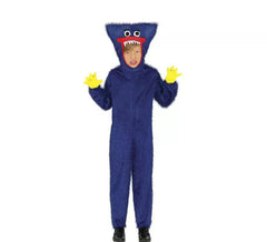 Déguisement peluche jeu vidéo bleu enfant